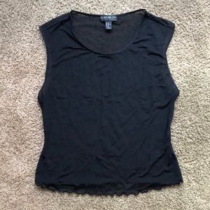 Forever 21 Plus sheer mesh sleeveless top